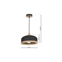 Pendant lamp STUDIO BLACK 1xE27