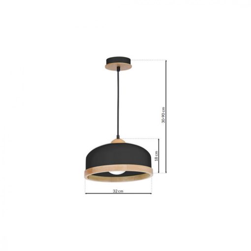 Pendant lamp STUDIO BLACK 1xE27