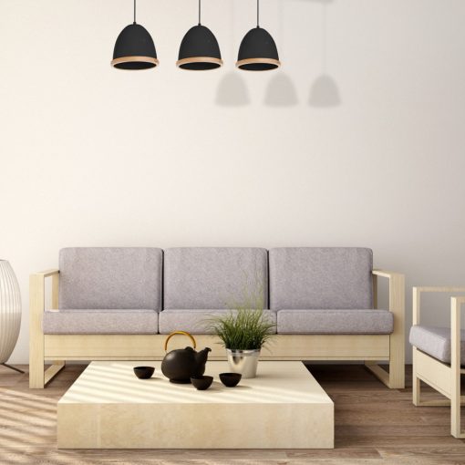 Pendant lamp STUDIO BLACK 3xE27