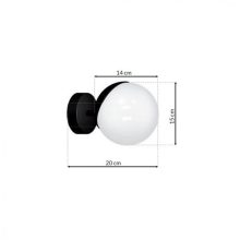Wall lamp SFERA BLACK 1xE14