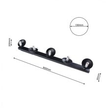 Ceiling  lamp SFERA BLACK 5xE14