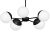 Chandelier SFERA BLACK 5xE14