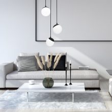 Pendant lamp SFERA BLACK 3xE14