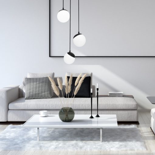 Pendant lamp SFERA BLACK 3xE14