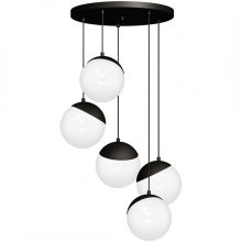Pendant lamp SFERA BLACK 5xE14