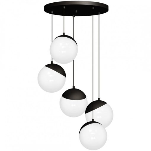 Pendant lamp SFERA BLACK 5xE14