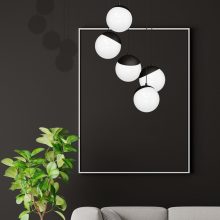 Pendant lamp SFERA BLACK 5xE14