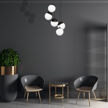 Pendant lamp SFERA BLACK 5xE14