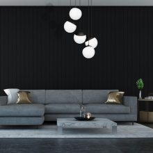 Pendant lamp SFERA BLACK 5xE14