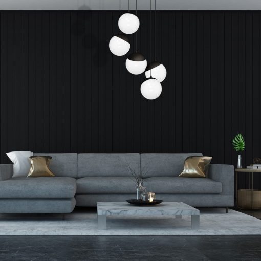 Pendant lamp SFERA BLACK 5xE14