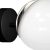 Wall lamp SFERA BLACK/CHROME 1xE14