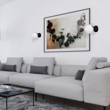 Wall lamp SFERA BLACK/CHROME 1xE14
