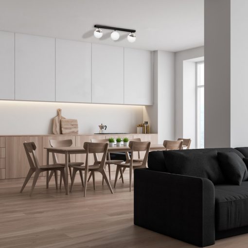 Ceiling  lamp SFERA BLACK/CHROME 3xE14