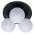 Ceiling  lamp SFERA BLACK/CHROME 3xE14