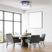 Ceiling  lamp SFERA BLACK/CHROME 3xE14