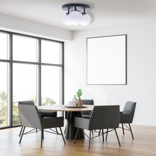 Ceiling  lamp SFERA BLACK/CHROME 3xE14