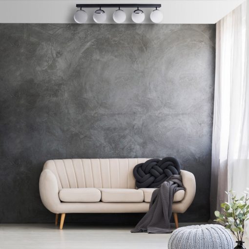 Ceiling  lamp SFERA BLACK/CHROME 5xE14