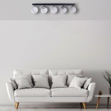 Ceiling  lamp SFERA BLACK/CHROME 5xE14