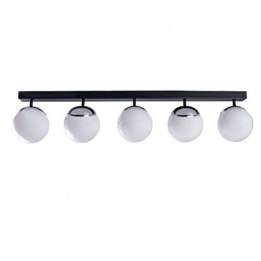 Ceiling  lamp SFERA BLACK/CHROME 5xE14