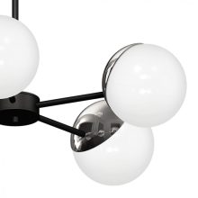 Chandelier SFERA BLACK/CHROME 5xE14