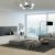 Chandelier SFERA BLACK/CHROME 5xE14