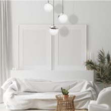 Pendant lamp SFERA BLACK/CHROME 3xE14