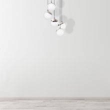 Pendant lamp SFERA BLACK/CHROME 5xE14