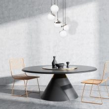 Pendant lamp SFERA BLACK/CHROME 5xE14