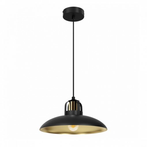 Pendant lamp FELIX BLACK/GOLD 1xE27