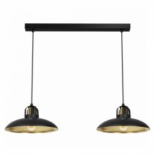 Pendant lamp FELIX BLACK/GOLD 2xE27