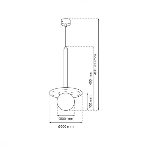 Pendant lamp FUTURA 1xG9