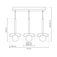 Pendant lamp FUTURA 3xG9