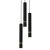 Pendant lamp JOKER BLACK/GOLD 3xGU10