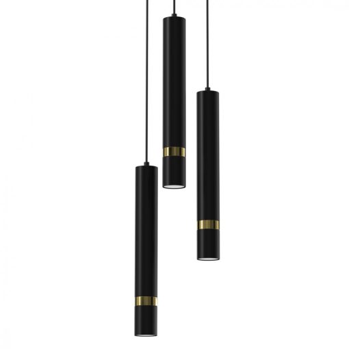 Pendant lamp JOKER BLACK/GOLD 3xGU10