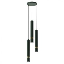 Pendant lamp JOKER GREEN/GOLD 3xGU10