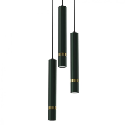 Pendant lamp JOKER GREEN/GOLD 3xGU10