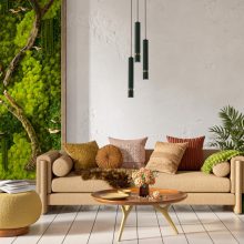 Pendant lamp JOKER GREEN/GOLD 3xGU10