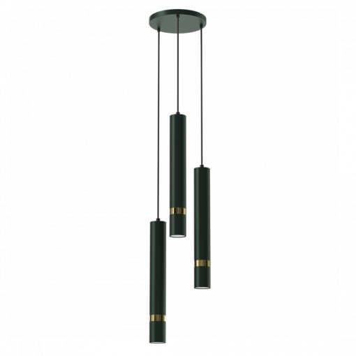 Pendant lamp JOKER GREEN/GOLD 3xGU10