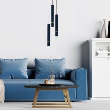 Pendant lamp JOKER NAVY BLUE/GOLD 3xGU10