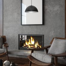 Pendant lamp BETA BLACK/WHITE 1xE27 35cm