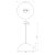 Pendant lamp BETA BLACK/WHITE 1xE27 45cm