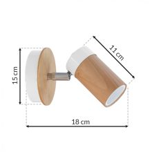 Wall lamp BARON WHITE 1xGU10