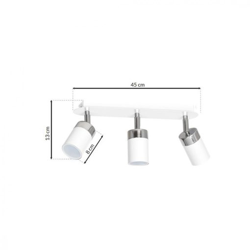 Ceiling  lamp JOKER WHITE/CHROME 3xGU10