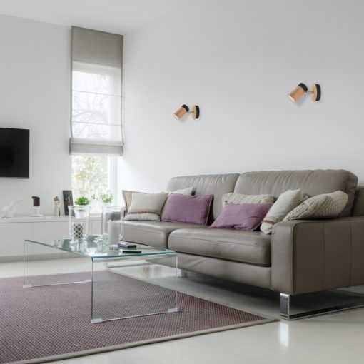 Wall lamp BARON BLACK 1xGU10