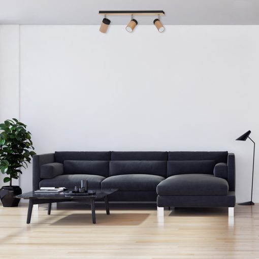 Ceiling  lamp BARON BLACK 3xGU10