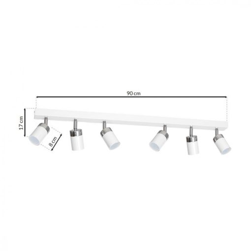 Ceiling  lamp JOKER WHITE/CHROME 6xGU10