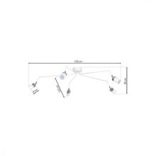 Ceiling  lamp JOKER WHITE/CHROME 5xGU10