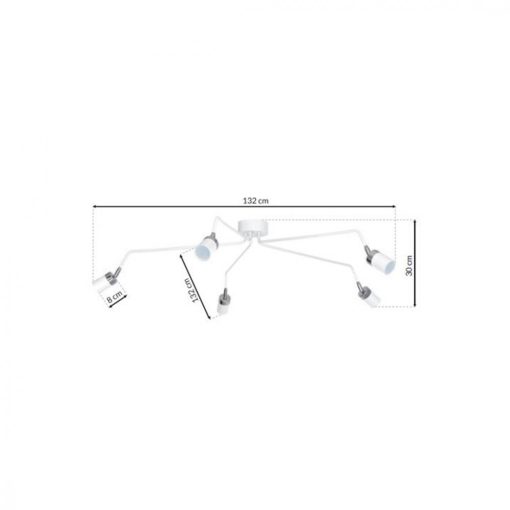 Ceiling  lamp JOKER WHITE/CHROME 5xGU10