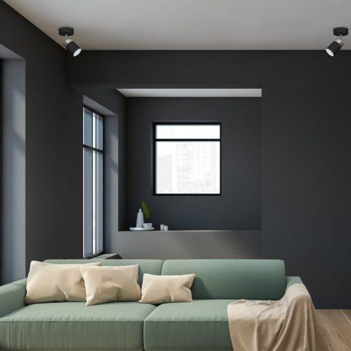 Wall lamp JOKER BLACK/CHROME 1xGU10
