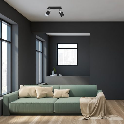 Ceiling  lamp JOKER BLACK/CHROME 2xGU10